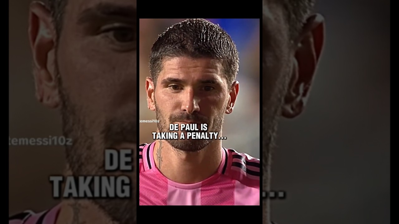 De Paul is taking a penalty ... #football #depaul #football #ytshorts #messi