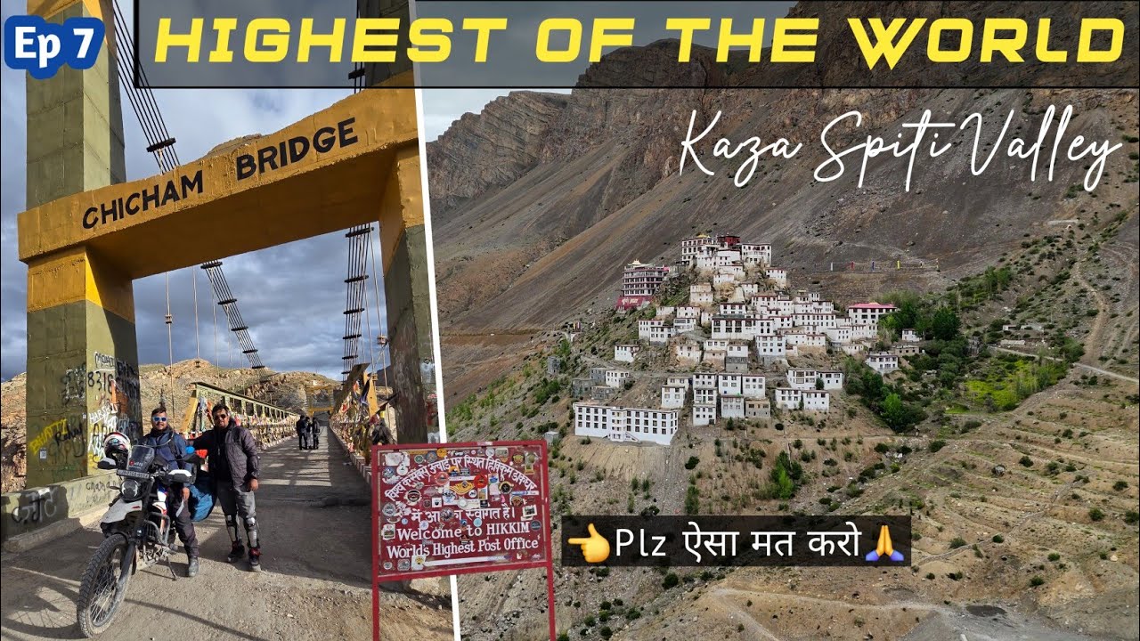 Ep 7 Beauty of Spiti Valley, Explore Kaza, Key Monastery, Ranchi to Spiti Valley &  Ladakh Ride 2025