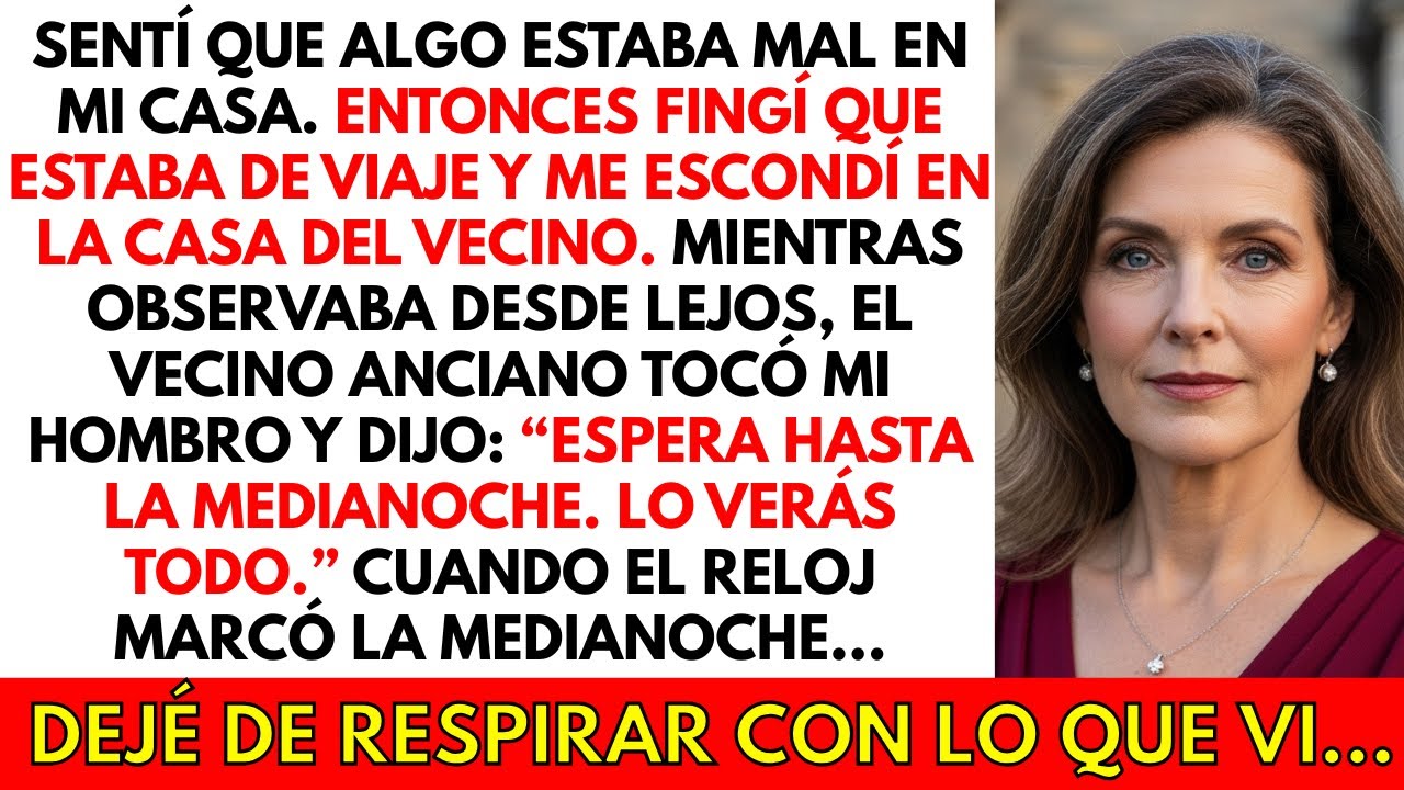 Fingí que estaba de viaje y vi algo aterrador en mi hijo y mi nuera… En realidad, ellos…