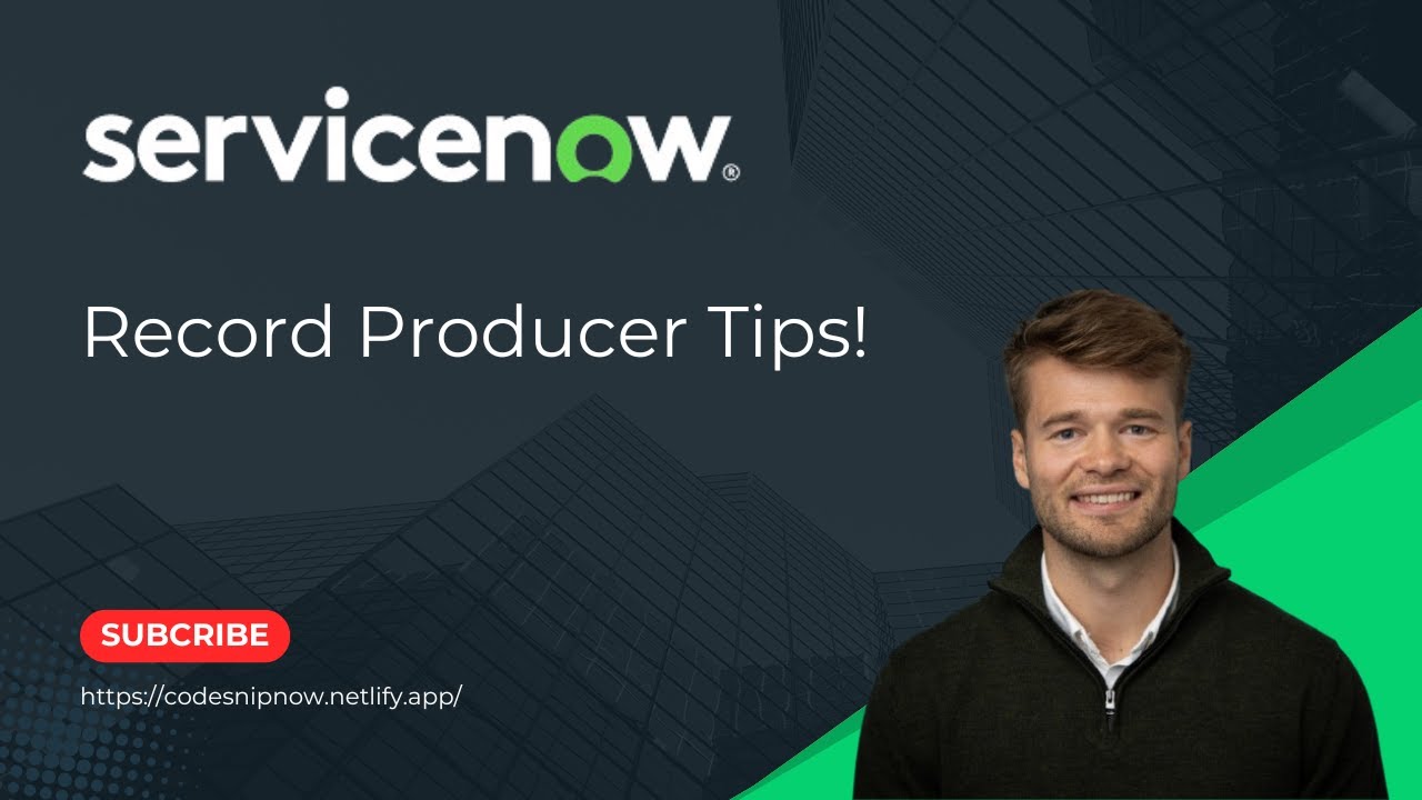 ServiceNow Record Producer Tips!