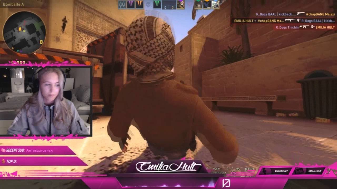 EMILIA HULT PLAYS MIRAGE! - (CS-GO)