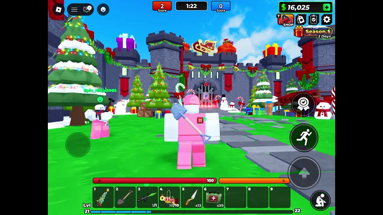 Trying to get good at flag wars Roblox 