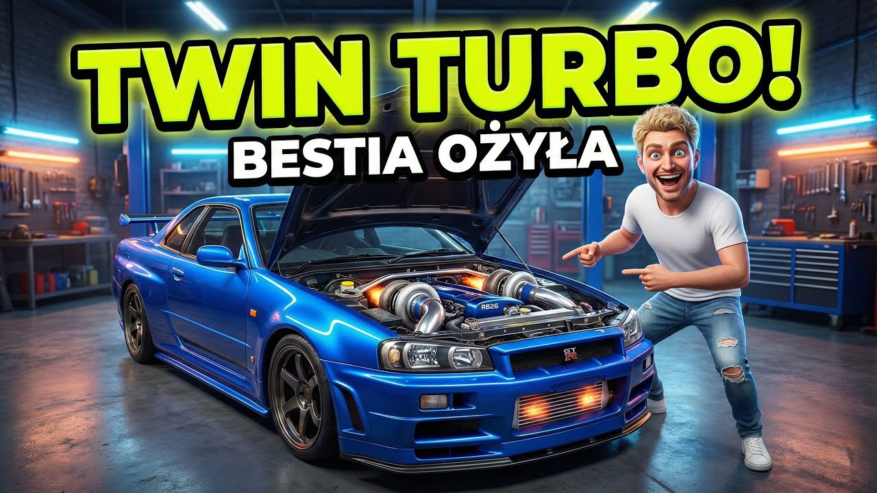 Wsadziłem TWIN TURBO do Skyline'a! 🐌🐌 Bestia ożyła (Underground Garage)