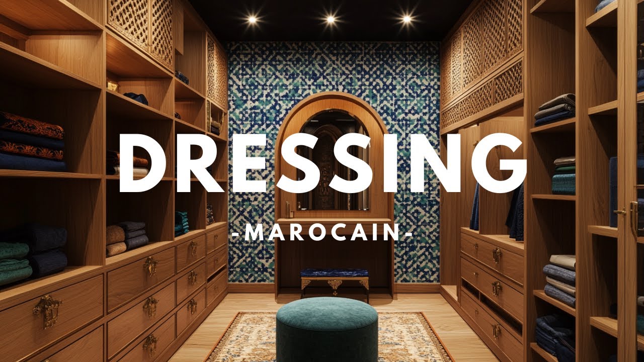 DRESSING MAROCAIN - IDÉES DE DRESSING D'ANGLE, DRESSING FERMÉ - ROOM TOUR 2025