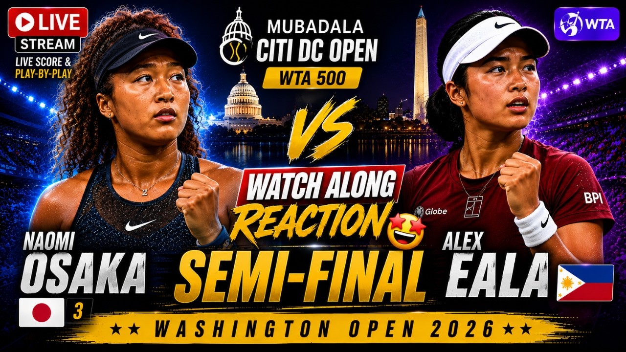 🎾 NAOMI OSAKA VS ALEX EALA LIVE | SEMI-FINAL | LIVE TENNIS WATCHALONG