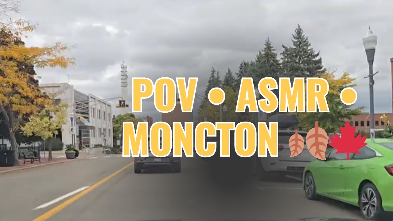 ASMR Driving in Moncton, NB 🍂 | Windy Fall Day, No Music, Real Car Sounds