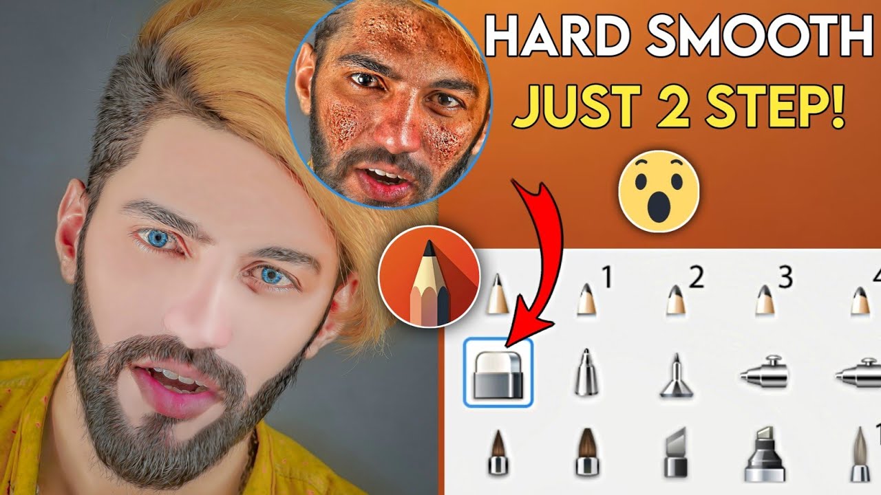 Hard Smooth Photo Editing | Face Smooth Kaise Kare Face Smooth Editing | Skin Smooth Editing