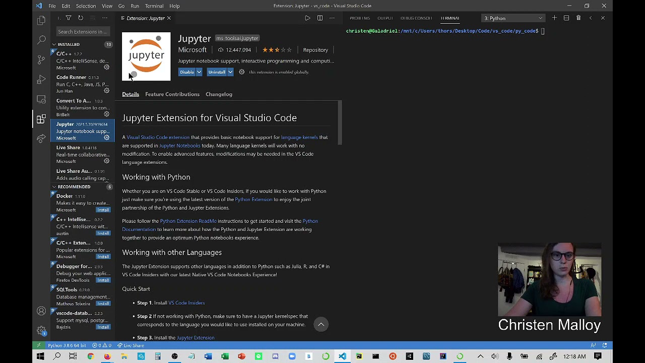 Python Setup: (Visual Studio Code)