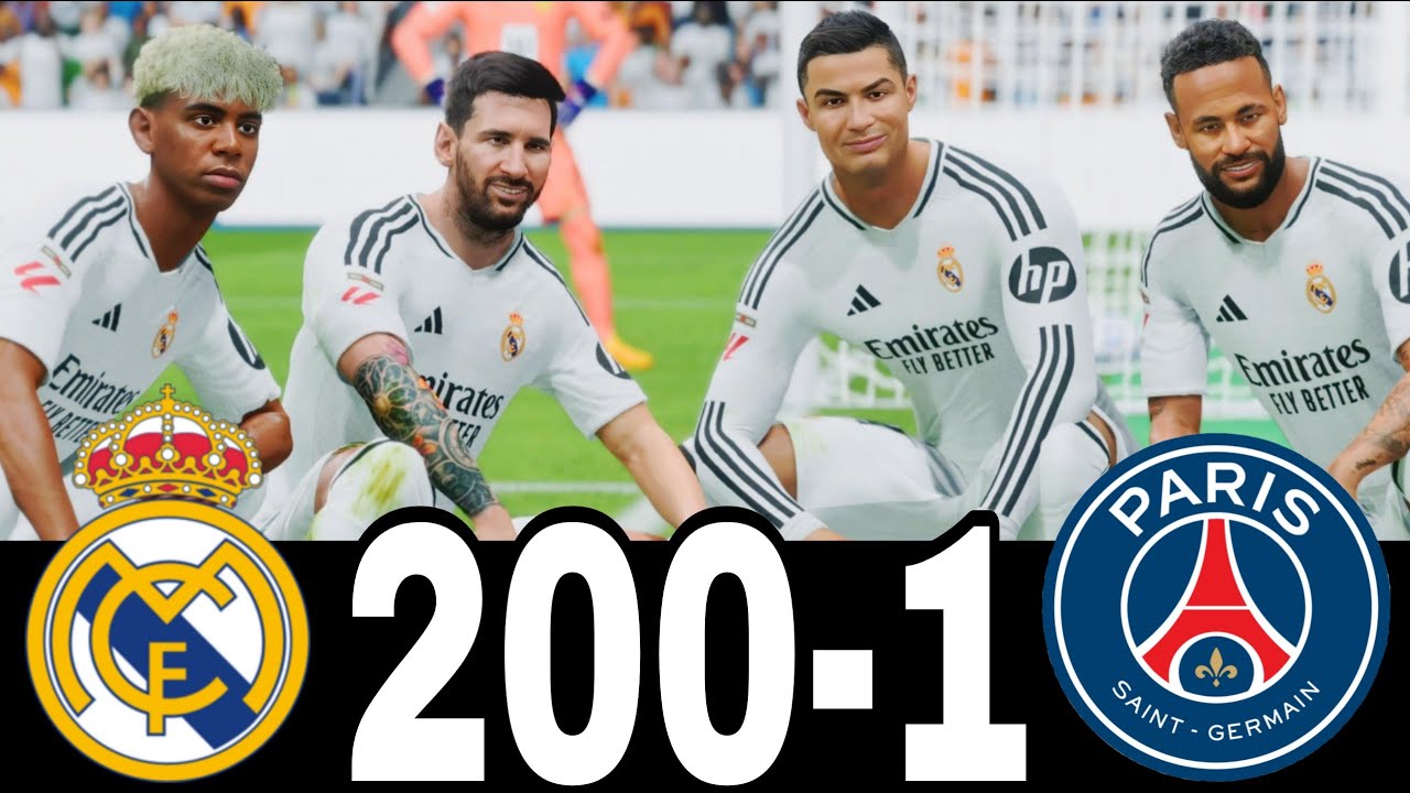 FC 24 -MESSI RONALDO NEYMAR & MBAPPE | ALL STARS |  AL NASSR 100-0 MANCHESTER UNITED