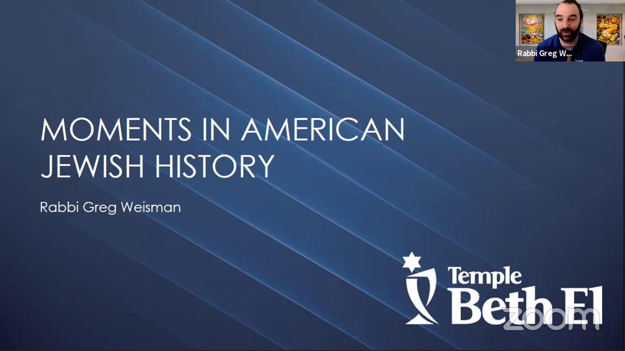 Moments in American Jewish History, Part 1
