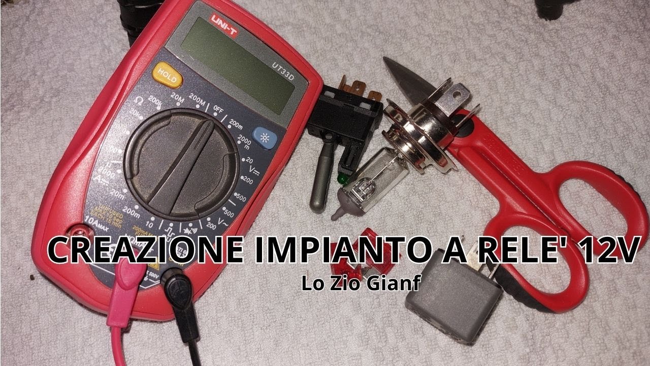 COME REALIZZARE IMPIANTO RELE' AUTO (FARI PANDA)