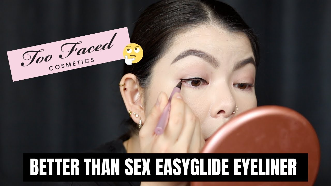 TOO FACED BETTER THAN EASYGLIDE EYELINER REVIEW | Smudge-Proof & Transferproof? | Mikilea