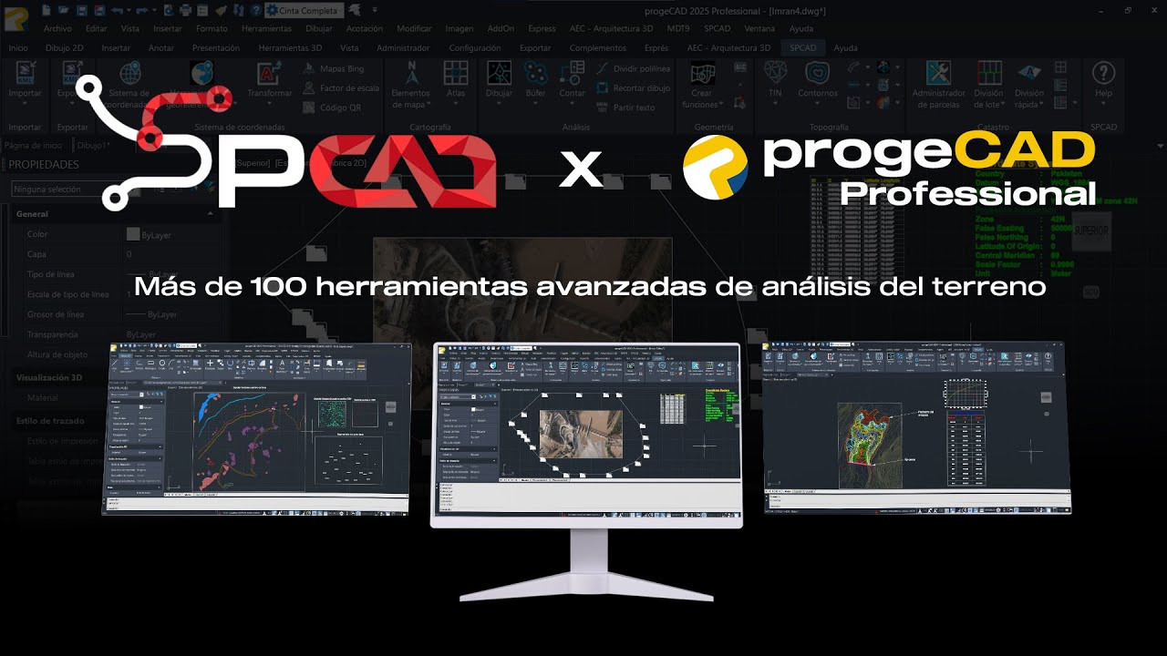 SPCAD, un potente complemento de Análisis del Terreno para progeCAD Professional