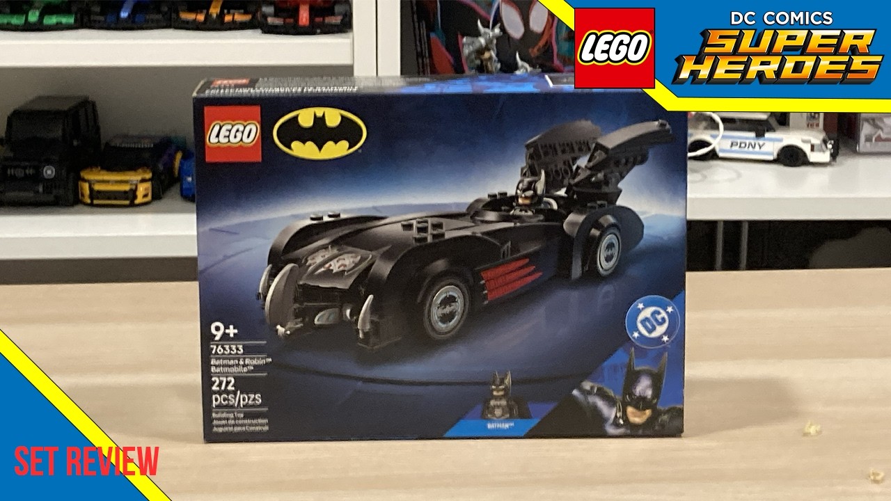 LEGO Batman and Robbin Batmobile set review 76333