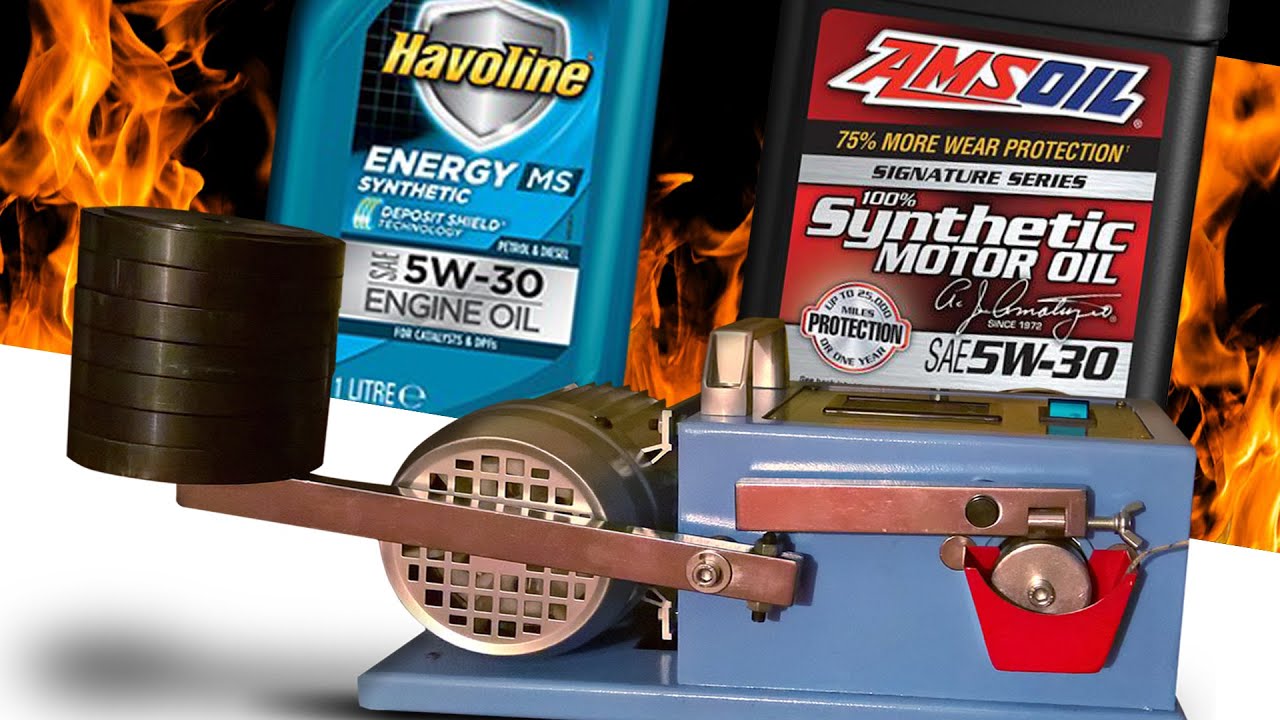 Amsoil Signature Series 5W30 против Texaco Havoline Energy MS 5W30 Тест моторного масла 100°C
