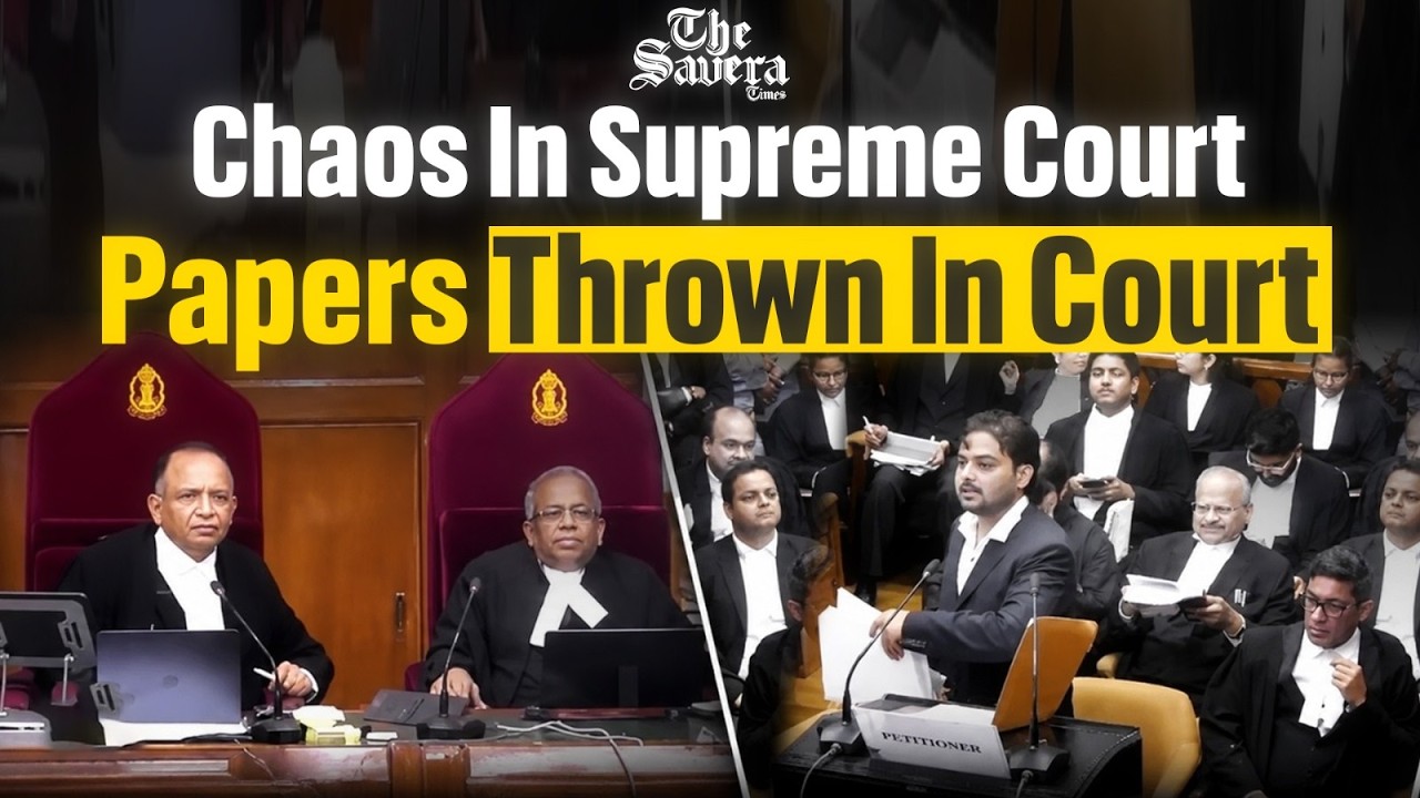 Supreme Court Drama: Petitioner Abuses CJI, Throws Papers in Courtroom, Escorted Out