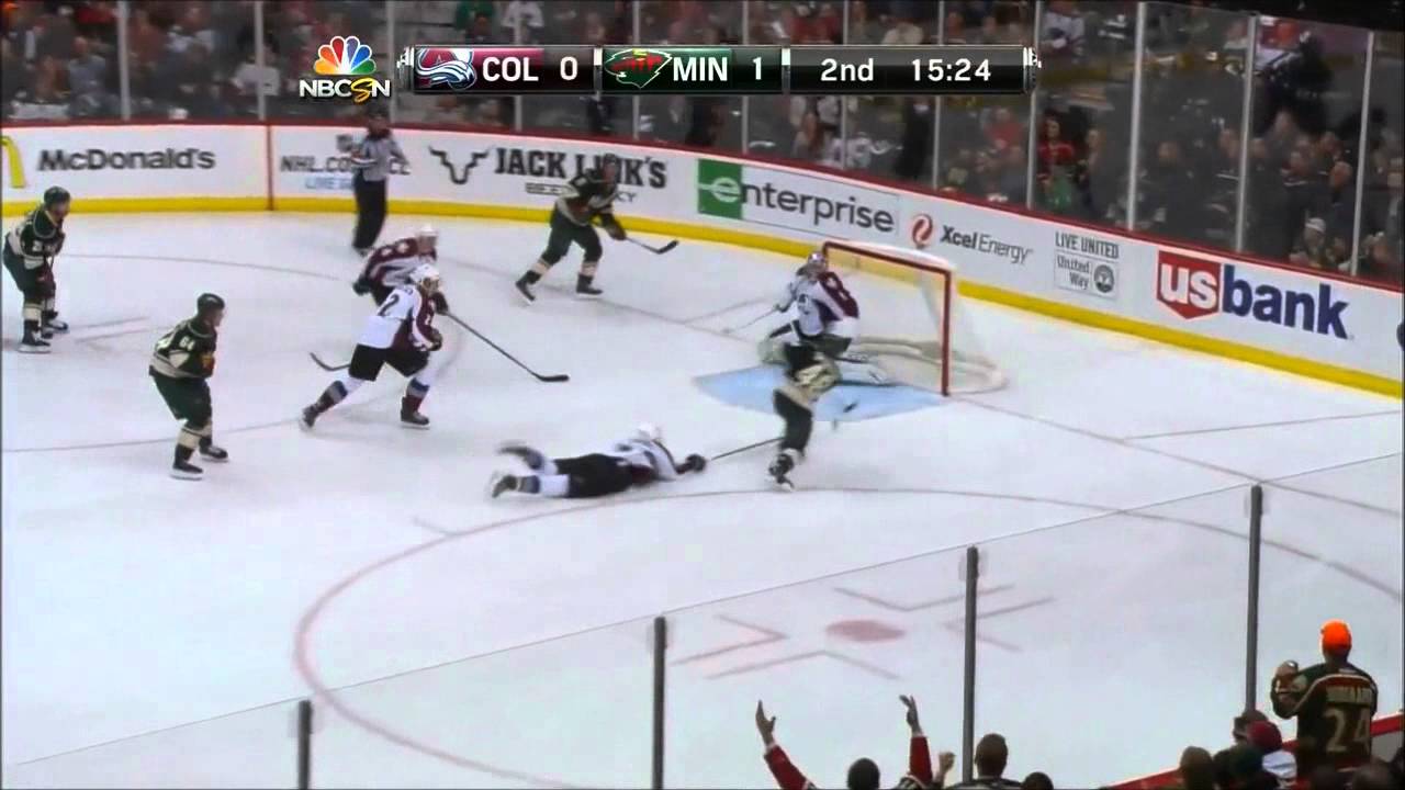 Great Puck Movement and Jared Spurgeon Scores - Avalanche @ Wild  10/09/2014