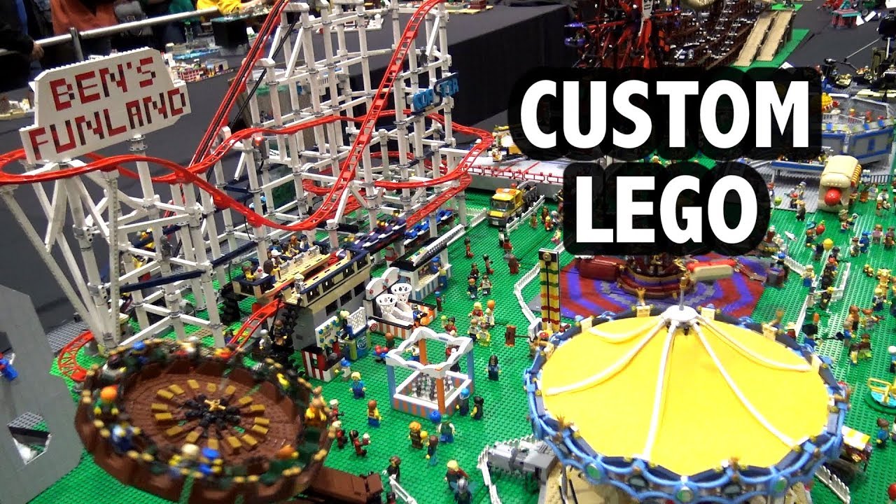 Motorized LEGO Carnival Rides Amusement Park | BrickCan 2019