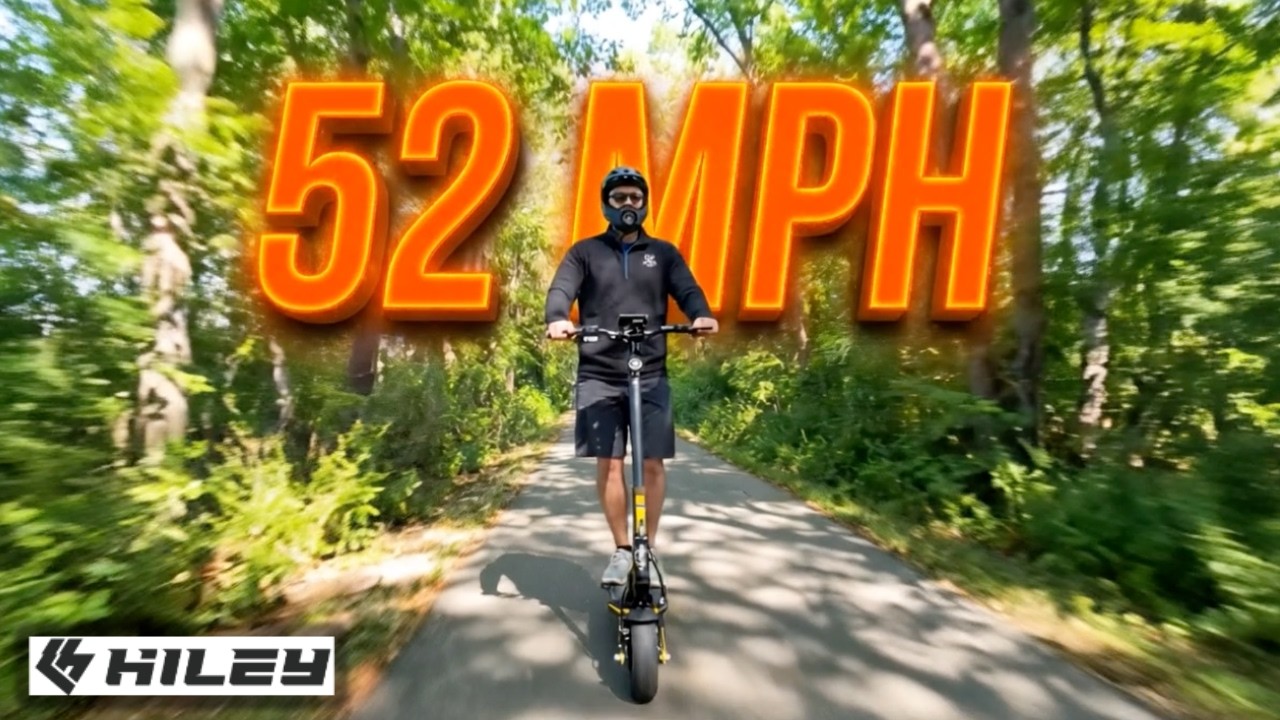 52 MPH Electric Scooter? Hiley Tiger 10 V5 Review