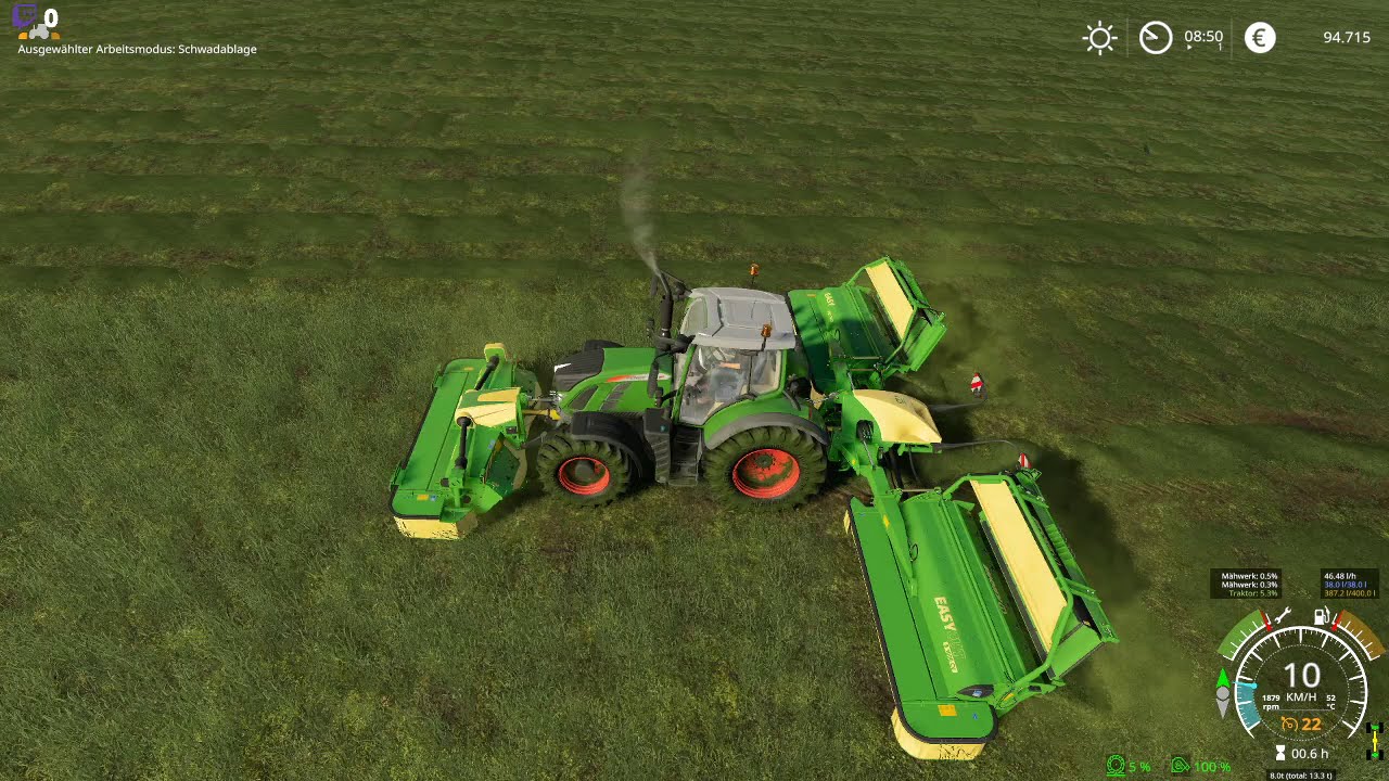 Ls19 Hof Bergmann Action mit Neuem Mähwerk#4