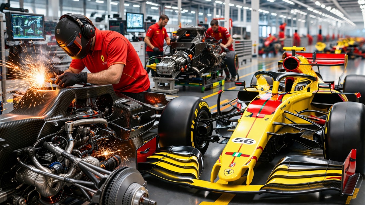 Cómo Construyen un Auto de Fórmula 1 en Solo 14 Días