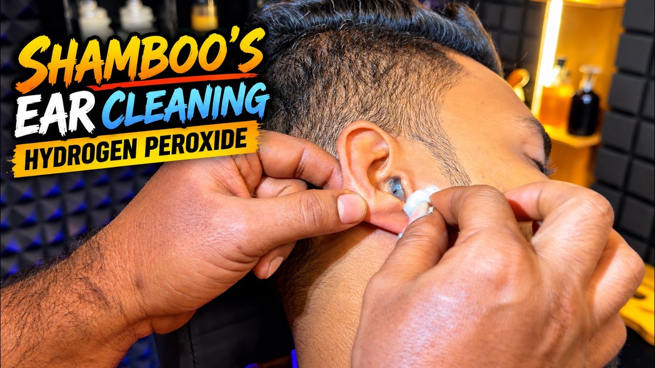ASMR Deep Ear Cleaning and Wax Removal using Hydrogen Peroxide (H2O2) by REIKI MASTER💈