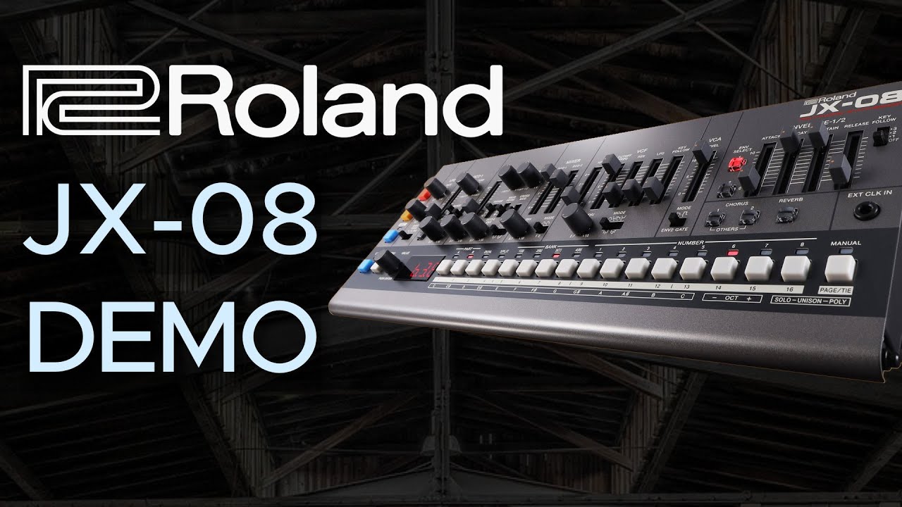 Roland JX-08 Sound Demo (no talking)