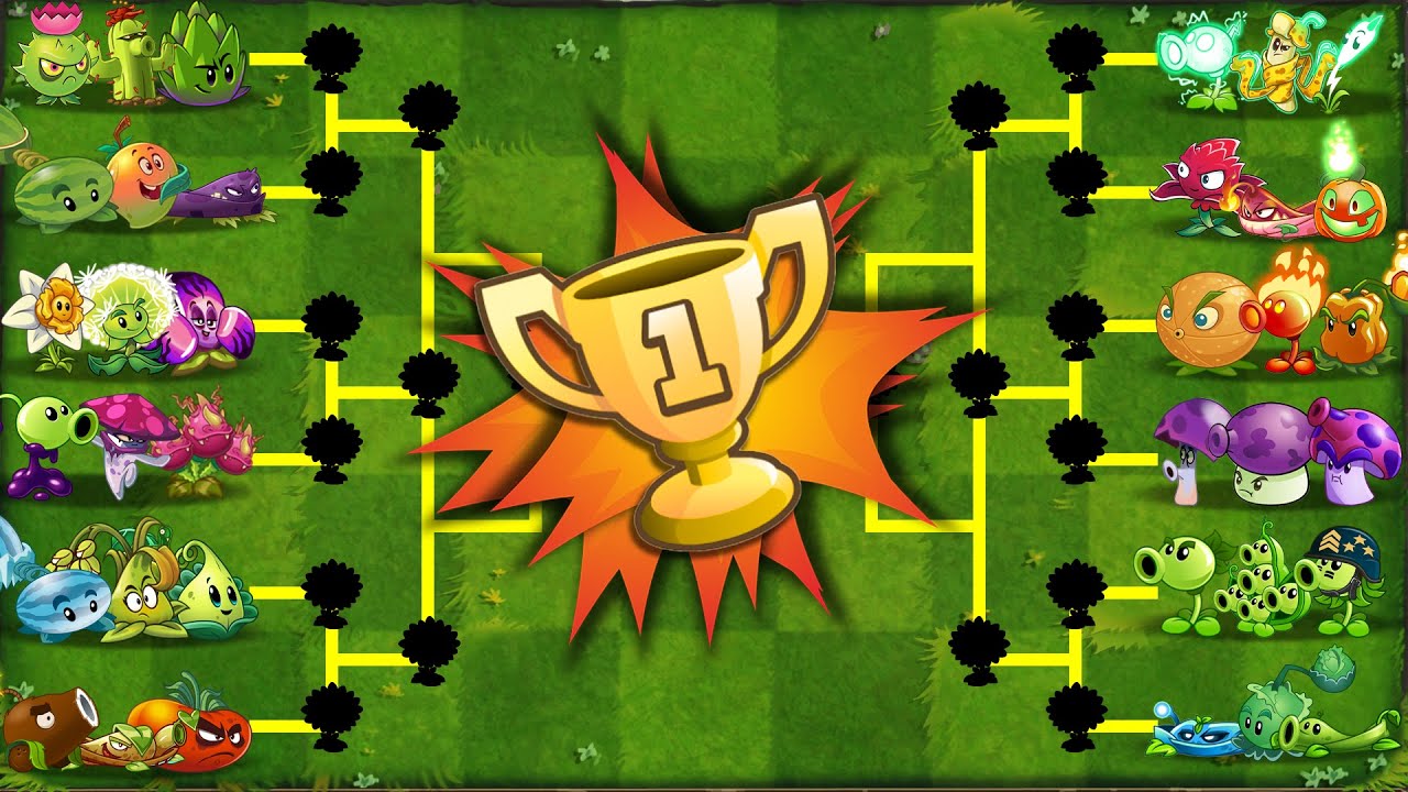 PvZ 2 BIG Tournament Custom Speed - Who Will Win? - Plant vs Plant Challenge