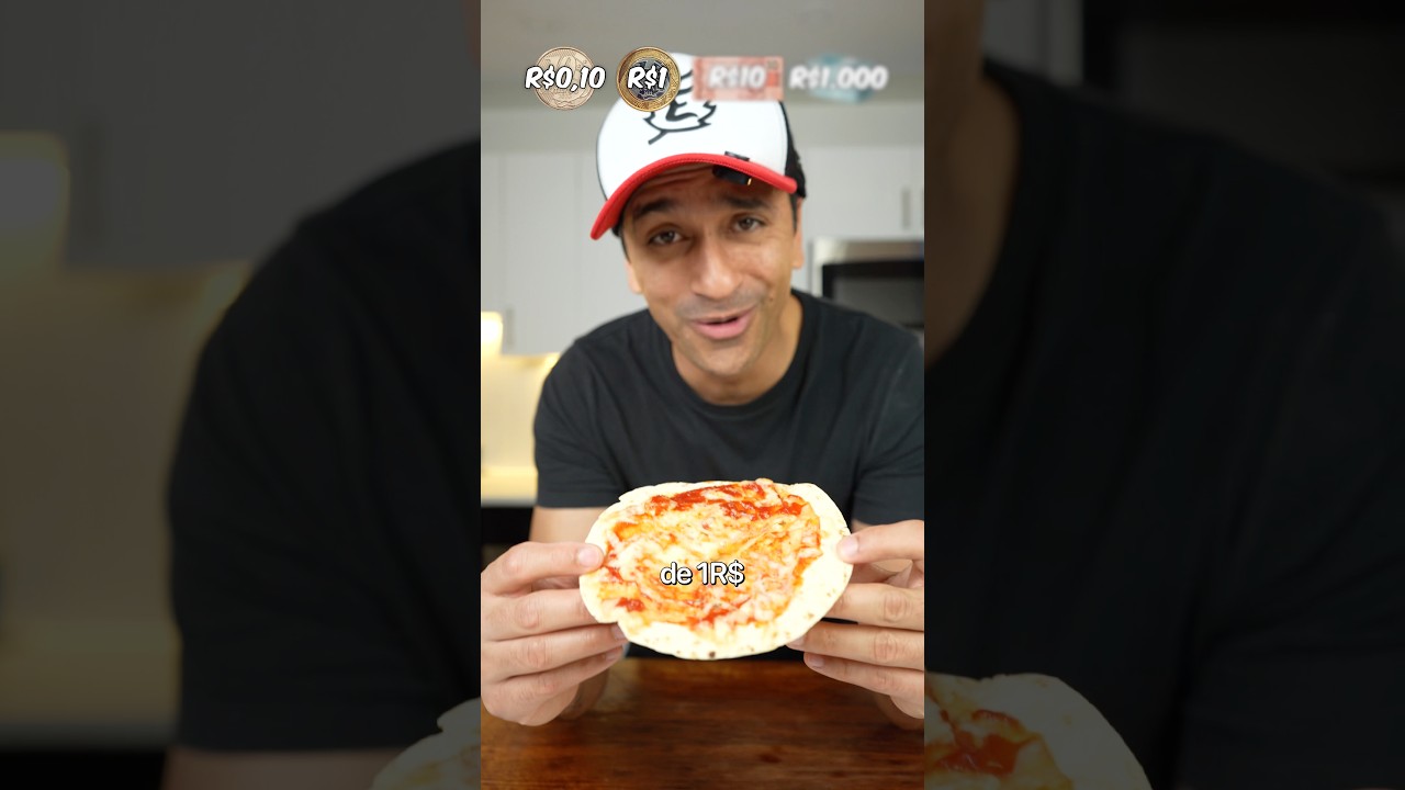 PIZZA R$0,10 vs R$1,000!