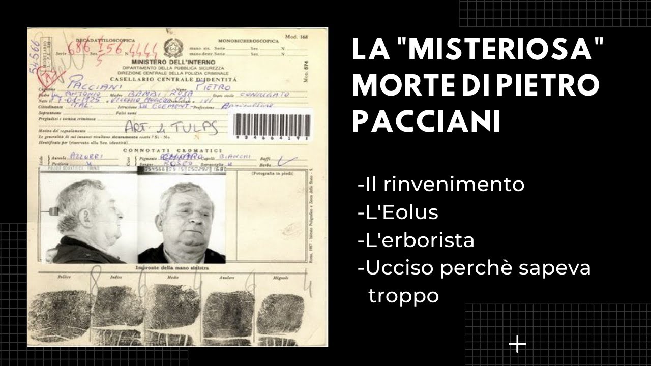 Mostro di Firenze - "I misteri" della morte di Pietro Pacciani