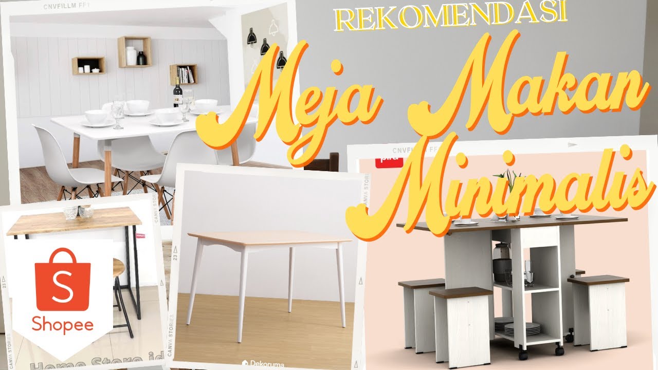 Rekomendasi 5 Meja Makan Minimalis TERBAIK dari SHOPEE!! || Harga mulai dari 500rb an!