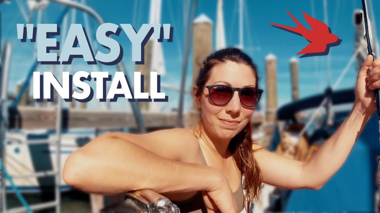 S:2 E:5 HOW TO install a Monitor Windvane! Don't forget your fishing rod!