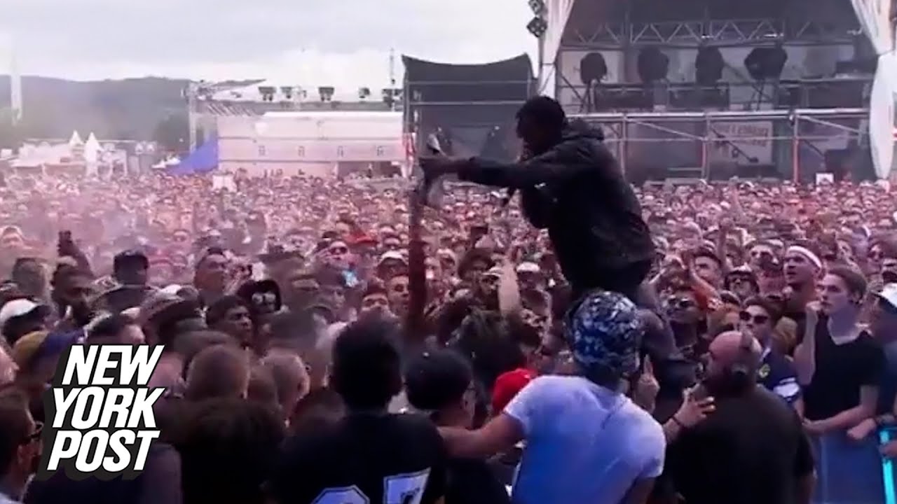 Video of Travis Scott spitting at fan, telling crowd to 'F&ndash;k him up!' goes viral | New York Post