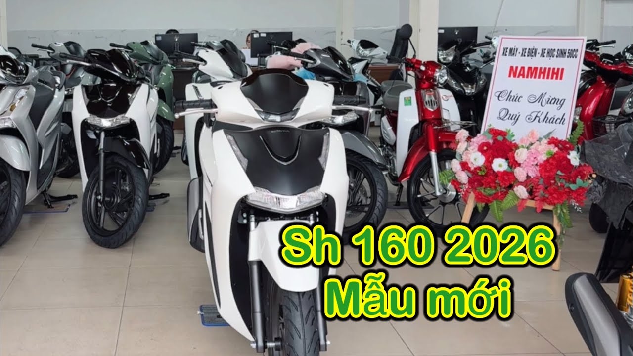Sh 160 abs 2026 trắng đen mẫu mới - Nam hihi