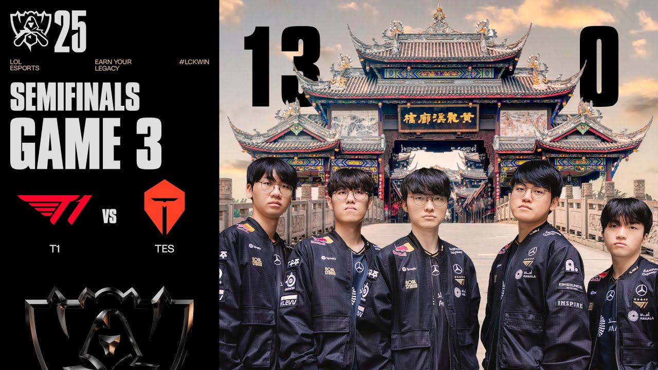 가장 긴 강, 가장 높은 산 | T1 vs TES 게임 3 하이라이트 | 녹아웃 4강 Day2 | 2025 월드 챔피언십