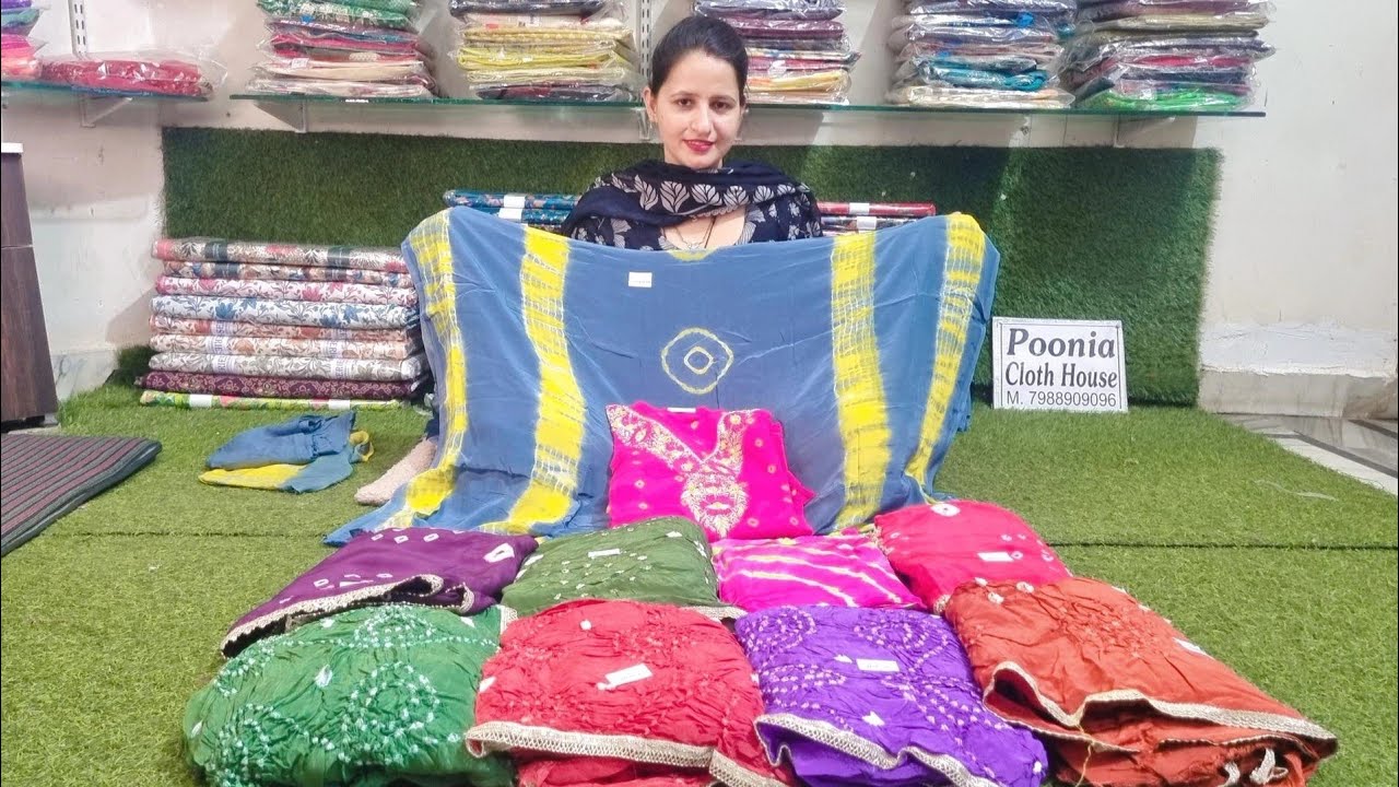 क्रेप बन्धेज 💥 माॅस्ट डिमांडिंग सूटों का स्टोक मल्टी डिजाइन के साथ ☎️ 7988909096# virel video #crape