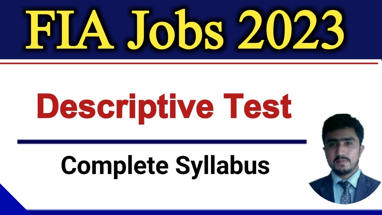Fia descriptive test syllabus | fia descriptive past paper | CSS MPT