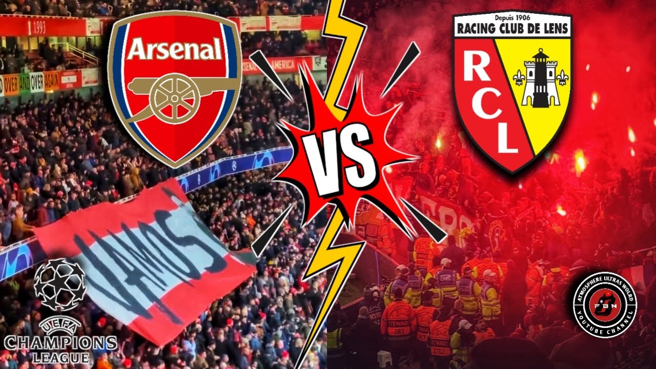 ⚽ ARSENAL vs RC LENS Fan Support at Emirates Stadium in the Champions League Match FT 6-0