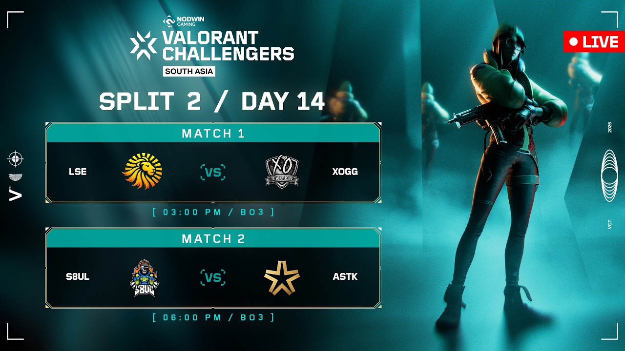 VALORANT Challengers South Asia 2026 Split 2 : Day 14