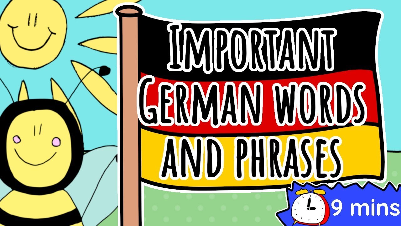 German for Children | Important German Words and Phrases  (Lesson 1)