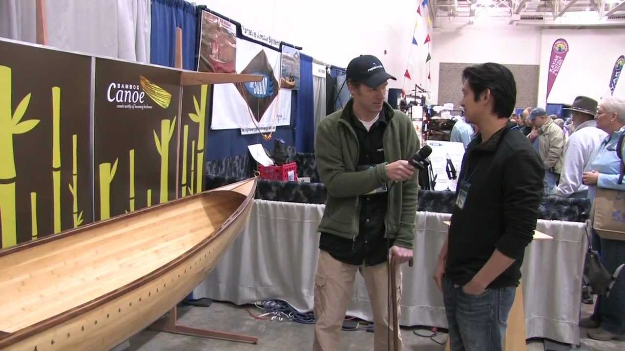 Ever see a canoe made from bamboo?  Canoecopia 2011