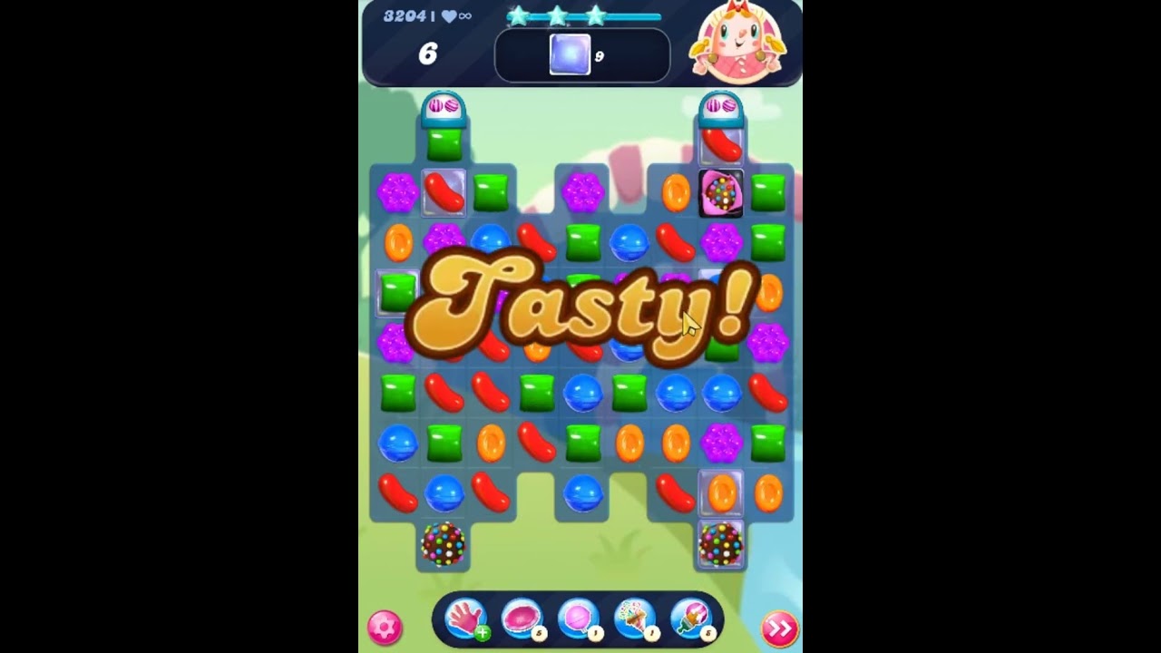 Candy Crush Saga Level 3204 Get Sugar Stars, 20 Moves Completed,  #update