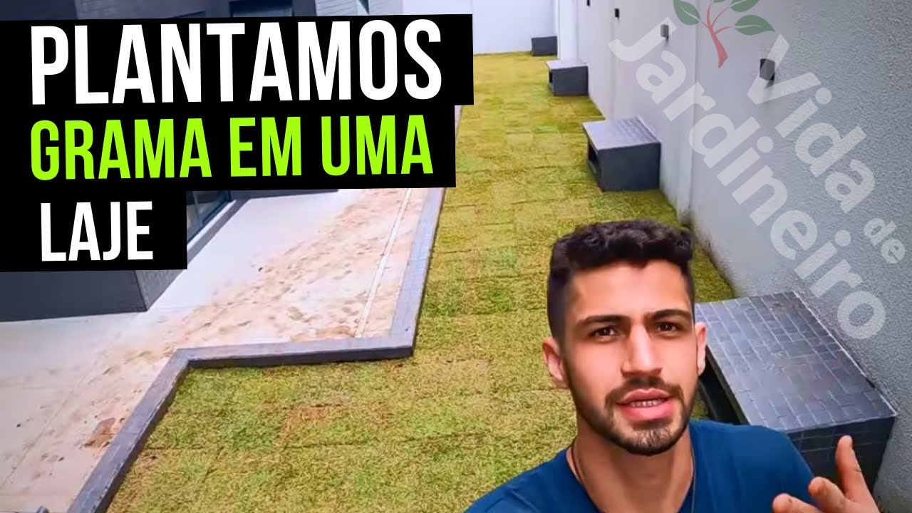 Como plantar grama? plantamos grama na laje! (VEJA COMO FICOU) | Vida de Jardineiro