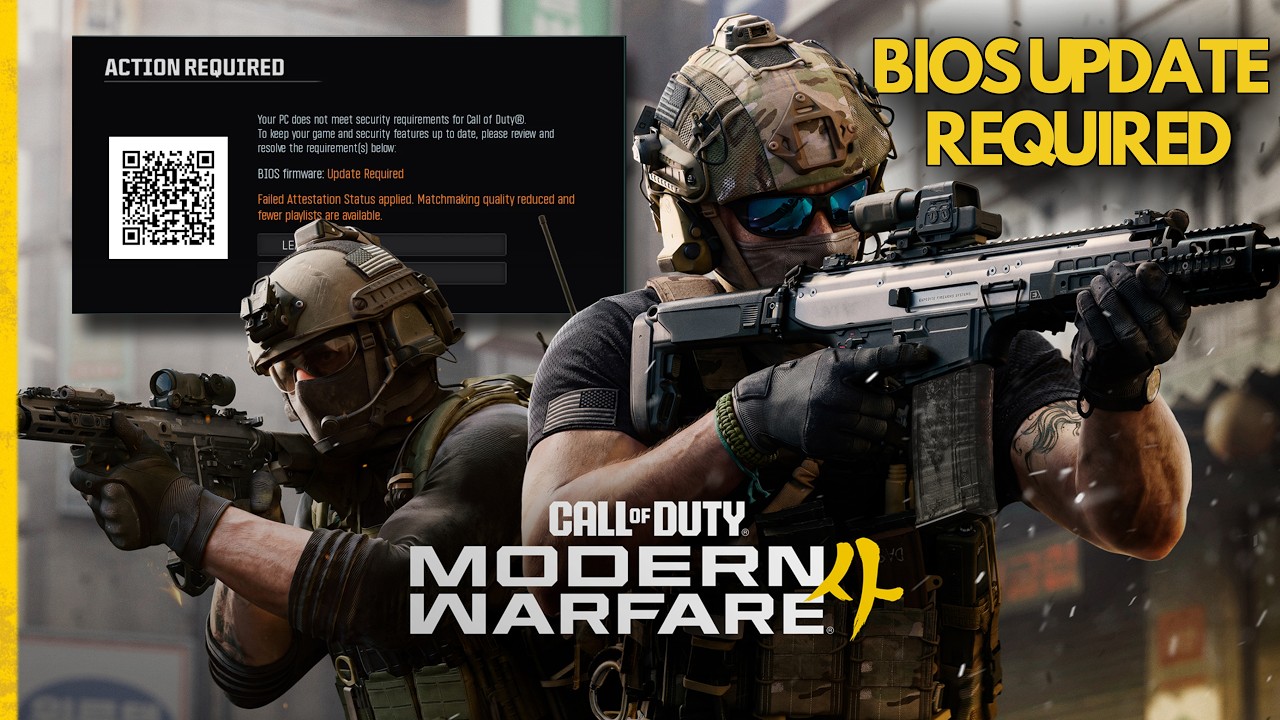 COD MW4 ошибка вашего ПК требованиям безопасности не соответствует, обновление BIOS для COD: реше...