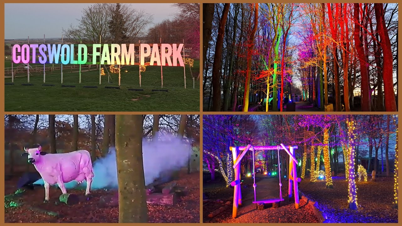 Cotswold Farm Park Christmas Light Trail (warning, contains flashing lights)