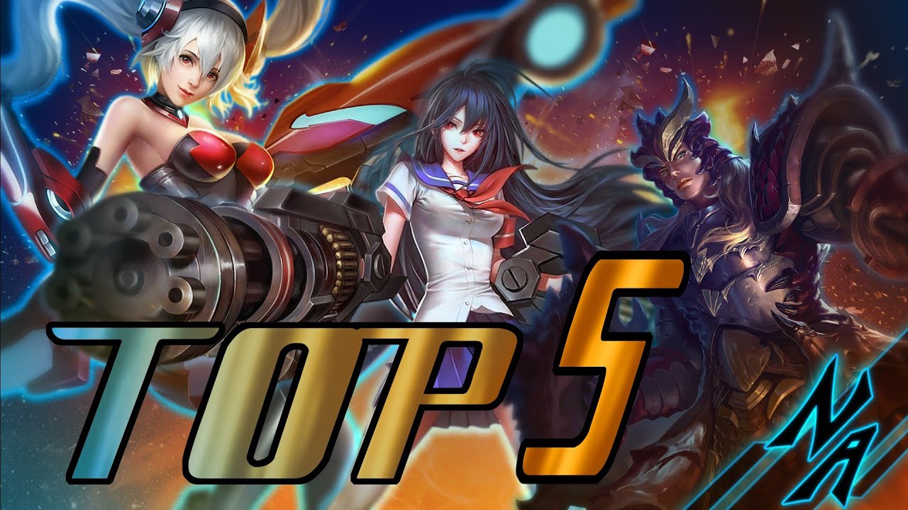 Топ 5 персонажей стрелков(адк) | Top 5 adc in 12-13 season | Heroes Evolved