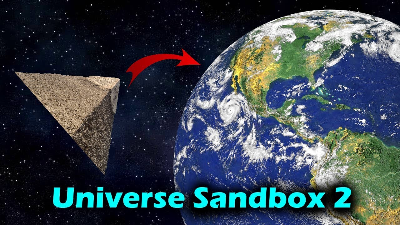Dropping a Pyramid From Orbit [And at lightspeed] - Universe Sandbox 2