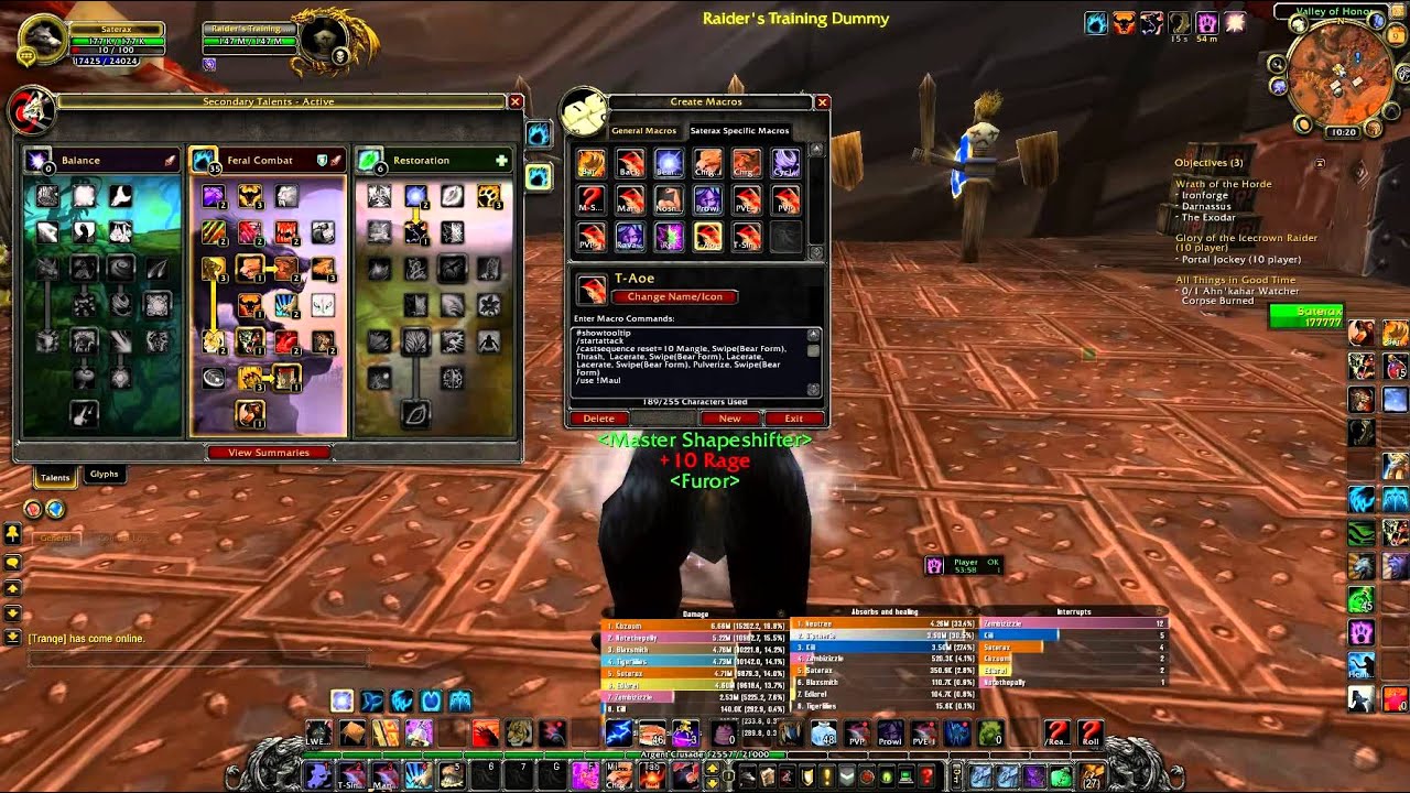 Druid(Guardian/Tank) MOP Macros-Revised**EXPAND THE DESCRIPTION of this video**