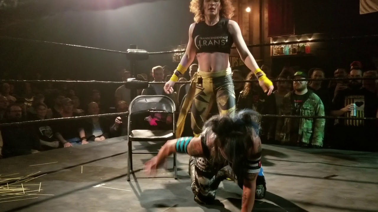 Christina Von Eerie vs Dark Sheik - Rickshaw 31.01.2020 ECCW Woman's Title Bout