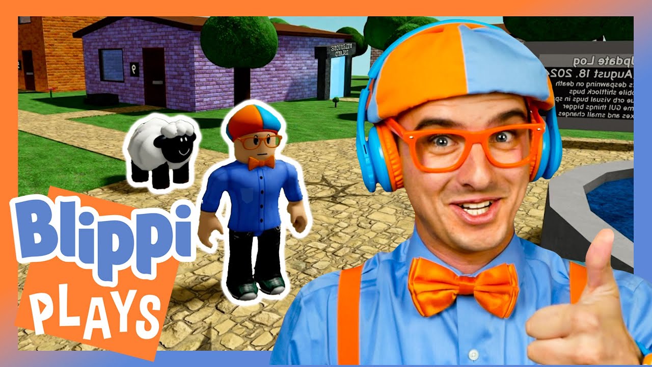 Blippi Plays Find the Sheep | Blippi Plays | Educational & Gaming Videos for Kids